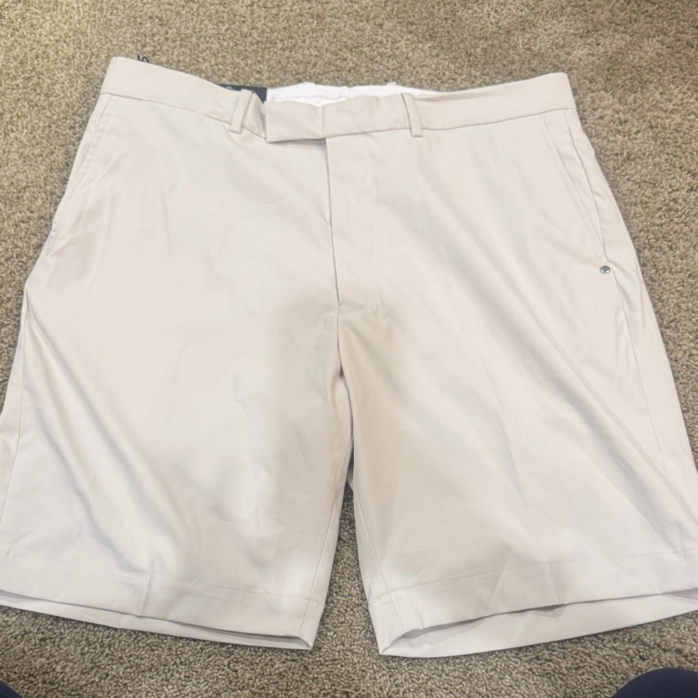 Ralph Lauren Men's Flat-Front Golf Shorts - Light Taupe